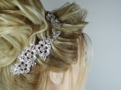 Accesoriu mireasa - ocazie cristale si flori