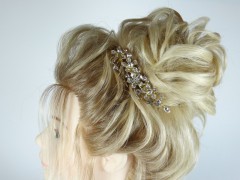 Accesoriu mireasa - ocazie flori din cristale