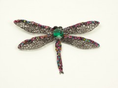 Brosa libelula verde - multicolora