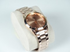 Ceas dama Q&Q bratara metalica rose