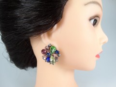 Cercei ocazie cristale multicolore diferite forme
