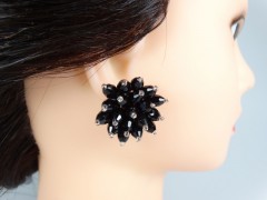 Cercei ocazie margele negre