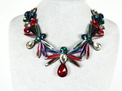 Colier libelule cristale multicolore