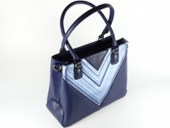 Geanta albastra tip shopper