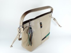 Geanta bej tip shopper