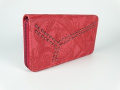 Portofel dama bordo model floral