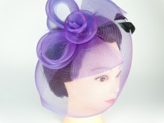 Voaleta violet cu pene - tip plasa